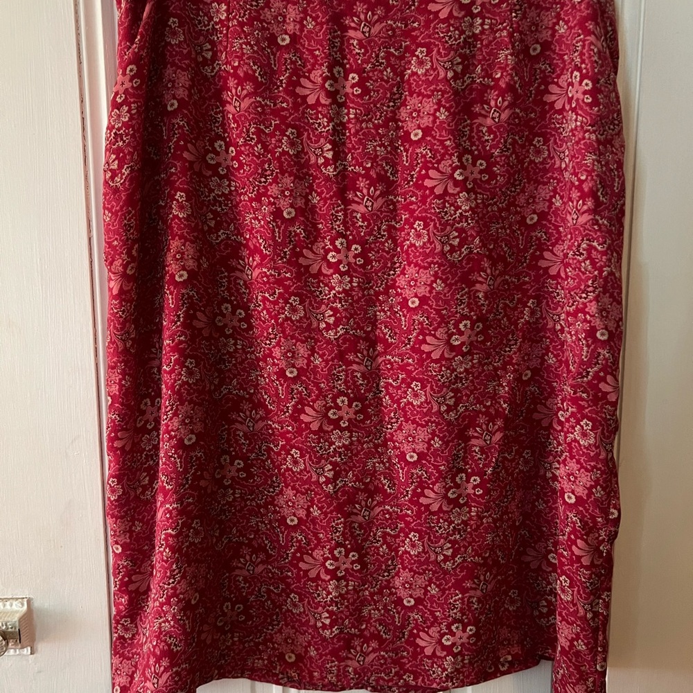 Old Navy Floral Red Skirt